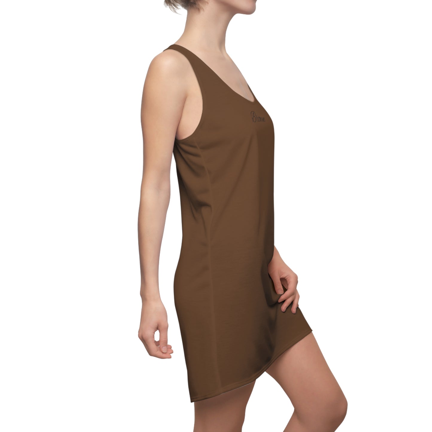 "Brown" Racerback Dress