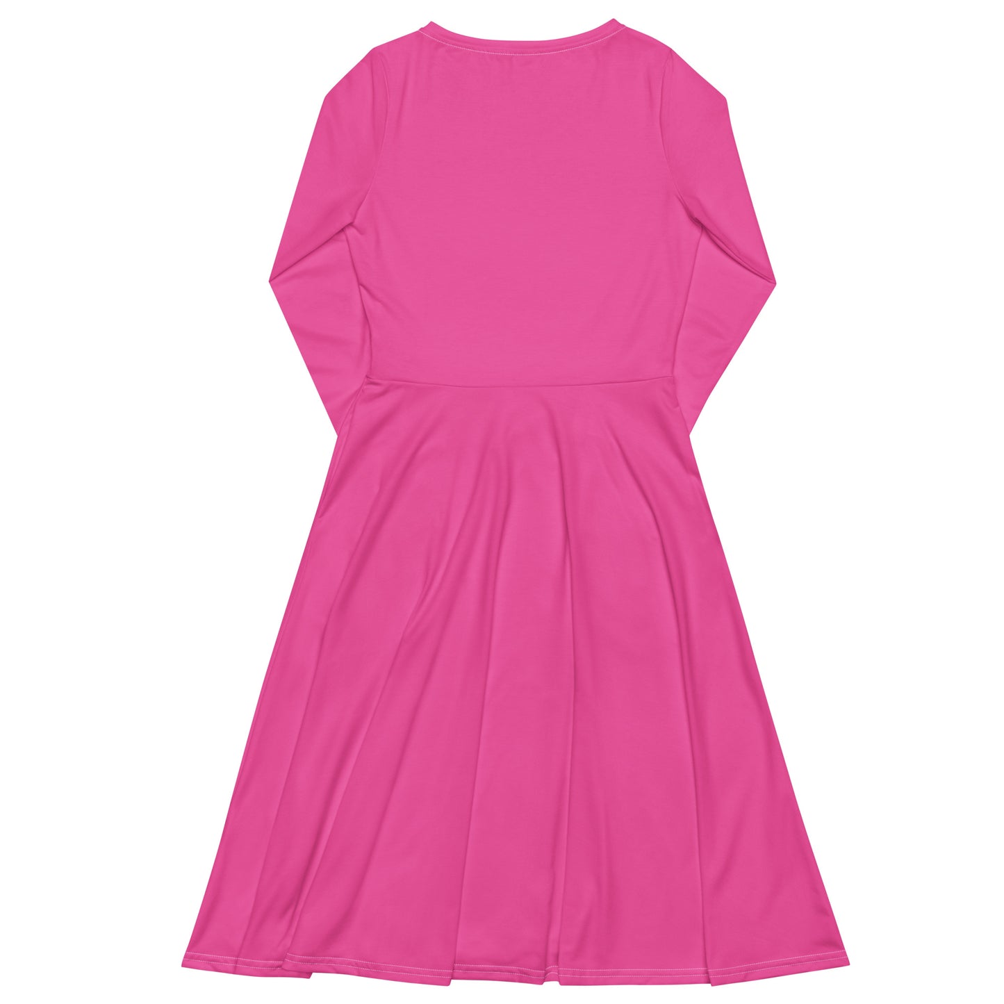 "Pink" Long Sleeve Midi Dress